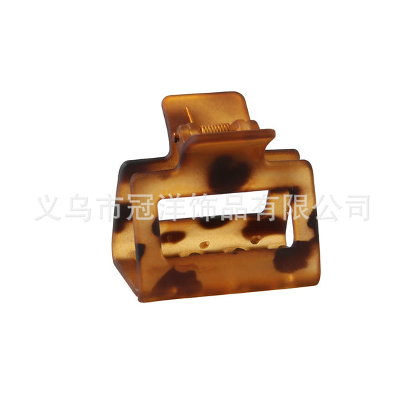 Wholesale Hair Clips Acrylic Material Square Shape Fashion Style Baking Paint