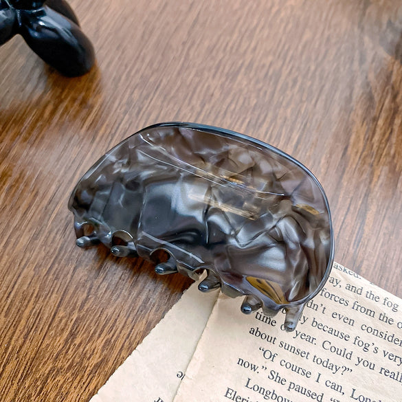 Wholesale Hair Grasp Clip Acetic Acid Semicircular Handmade For Women