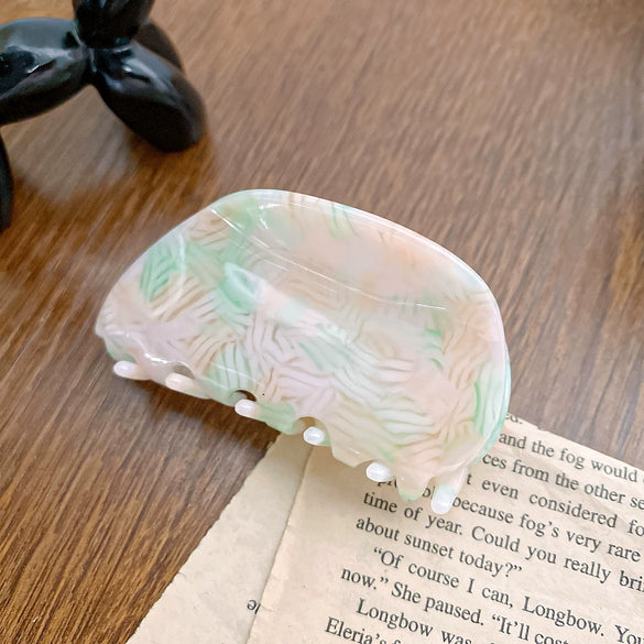 Wholesale Hair Grasp Clip Acetic Acid Semicircular Handmade For Women