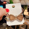 Wholesale Hair Ring And Hair Rope Alloy Rhinestones Retro Bow Handmade