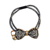 Wholesale Hair Ring And Hair Rope Alloy Rhinestones Retro Bow Handmade