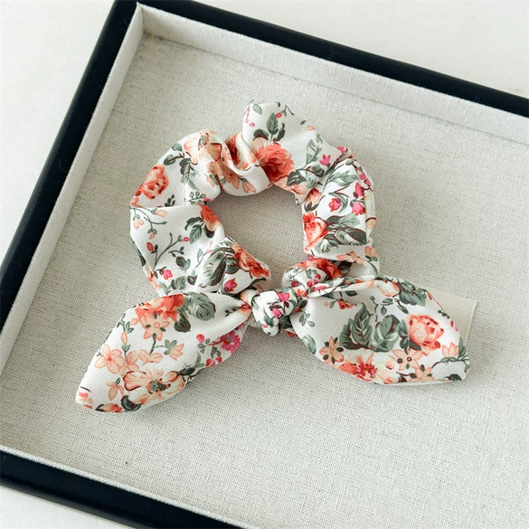 Wholesale Hair Ring Chiffon Fabric Small Floral Fresh Handmade Style For Women