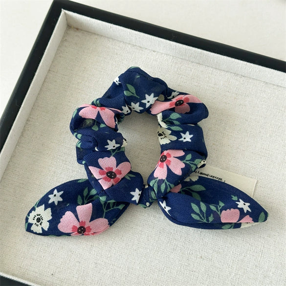 Wholesale Hair Ring Chiffon Fabric Small Floral Fresh Handmade Style For Women