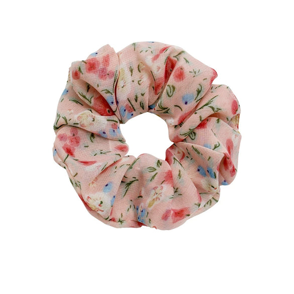 Wholesale Hair Ring Chiffon Fabric Small Floral Fresh Handmade Style For Women