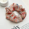 Wholesale Hair Ring Chiffon Fabric Small Floral Fresh Handmade Style For Women