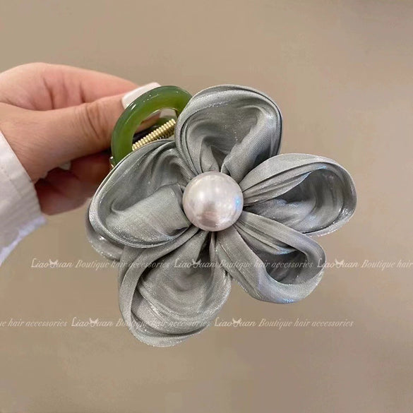 Wholesale Hair Ring Fabric Handmade Plants Flowers Style For Women