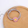 Wholesale Hair Rope Alloy With Small Daisy Pattern And Baking Paint For Girls