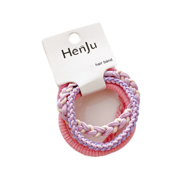 Wholesale Hair Rope And Hair Band For Girls Mixed Materials Sweet Style Handmade High Elastic