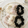 Wholesale Hair Tie Rope Fabric Handmade Black And White Fan Small Intestine Ring High Elastic Accessories