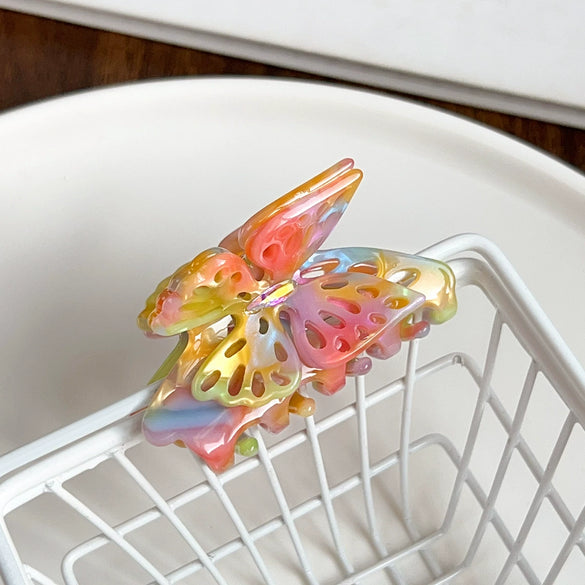 Wholesale Hairpin Acetic Acid Handmade Doublelayer Hollow Butterfly Sweet Style For Women