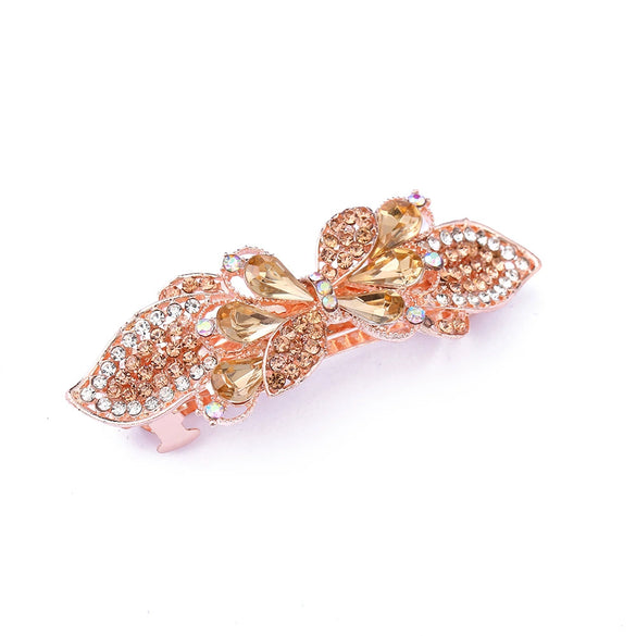 Wholesale Hairpin Alloy Bow Spring Clip Electroplated Headwear Accessories For Women