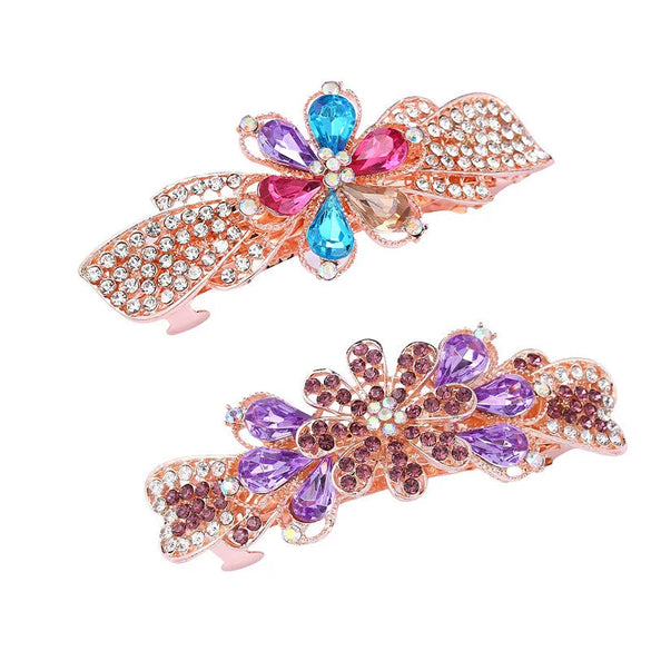 Wholesale Hairpin Alloy Bow Spring Clip Electroplated Headwear Accessories For Women