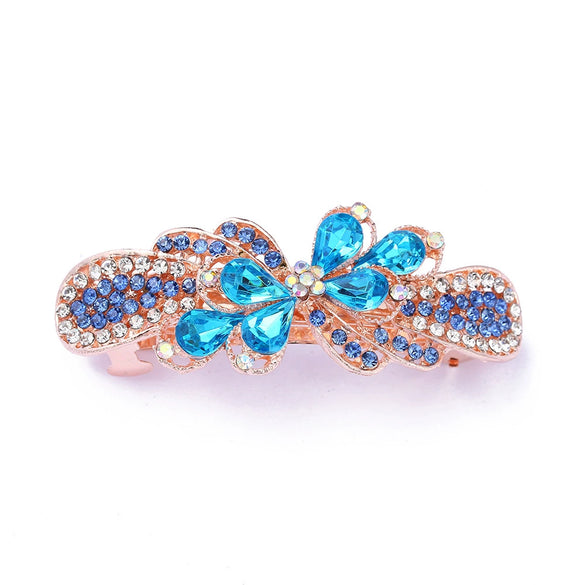 Wholesale Hairpin Alloy Bow Spring Clip Electroplated Headwear Accessories For Women