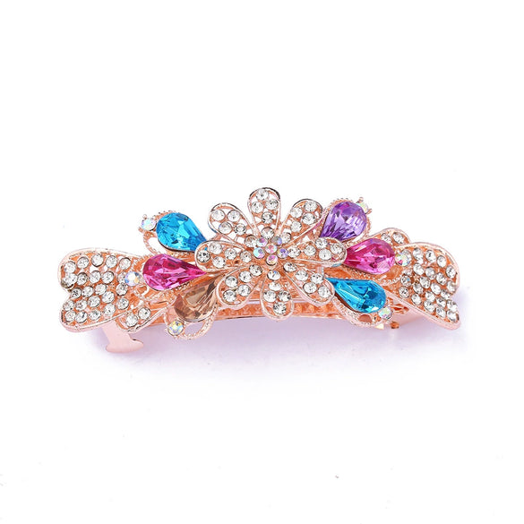 Wholesale Hairpin Alloy Bow Spring Clip Electroplated Headwear Accessories For Women