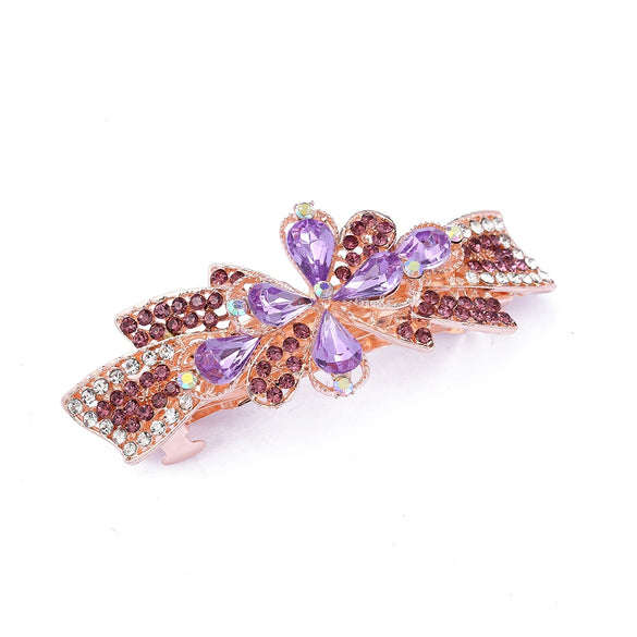 Wholesale Hairpin Alloy Bow Spring Clip Electroplated Headwear Accessories For Women