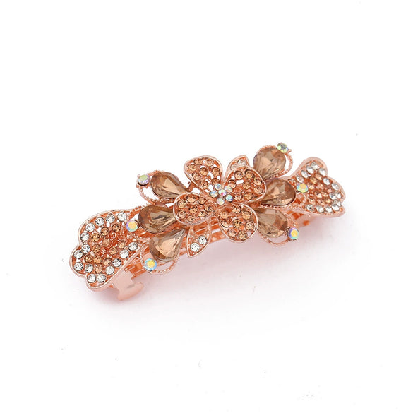 Wholesale Hairpin Alloy Bow Spring Clip Electroplated Headwear Accessories For Women