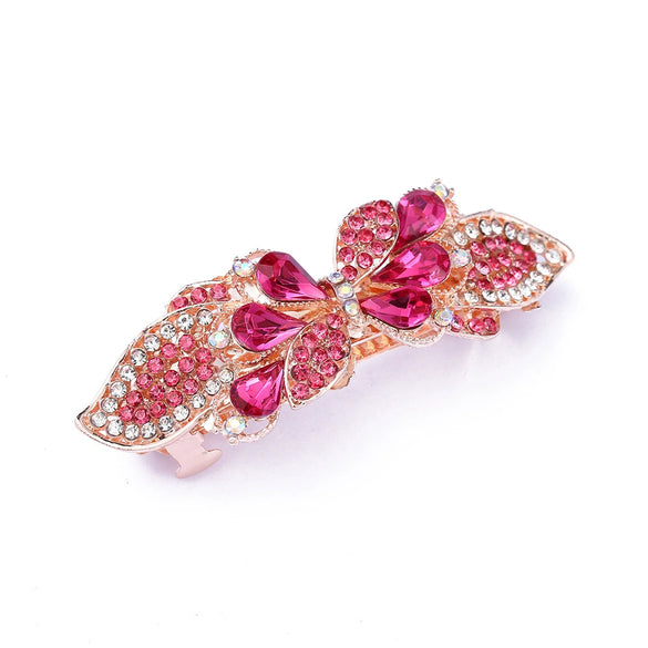 Wholesale Hairpin Alloy Bow Spring Clip Electroplated Headwear Accessories For Women
