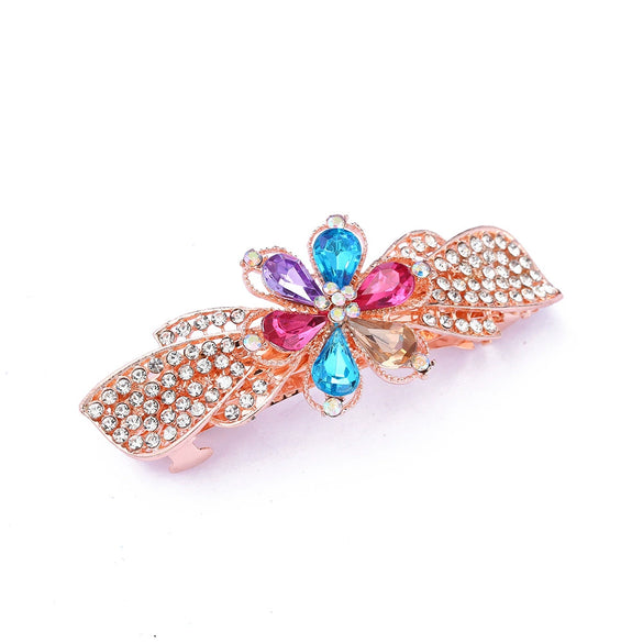 Wholesale Hairpin Alloy Bow Spring Clip Electroplated Headwear Accessories For Women