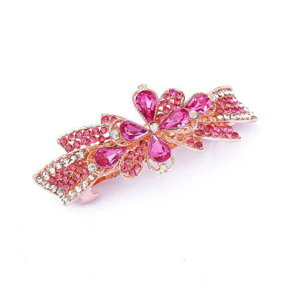 Wholesale Hairpin Alloy Bow Spring Clip Electroplated Headwear Accessories For Women