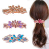 Wholesale Hairpin Alloy Bow Spring Clip Electroplated Headwear Accessories For Women