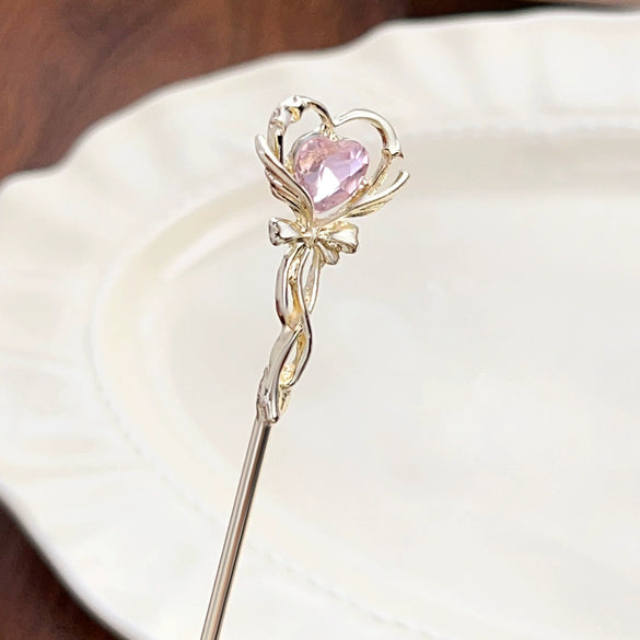Wholesale Hairpin Alloy Heart Shape Electroplated Natural Style For Girls