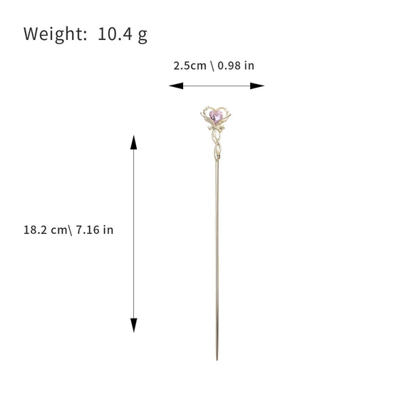 Wholesale Hairpin Alloy Heart Shape Electroplated Natural Style For Girls