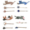 Wholesale Hairpin Copper Zinc Alloy Animals Dripping Oil Style Female Hair Accessories Cat Shiny Starry Sky Side Clip