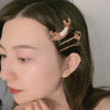 Wholesale Hairpin Copper Zinc Alloy Animals Dripping Oil Style Female Hair Accessories Cat Shiny Starry Sky Side Clip