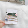 Wholesale Hairpin Copper Zinc Alloy Animals Dripping Oil Style Female Hair Accessories Cat Shiny Starry Sky Side Clip