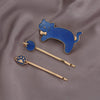 Wholesale Hairpin Copper Zinc Alloy Animals Dripping Oil Style Female Hair Accessories Cat Shiny Starry Sky Side Clip