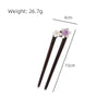 Wholesale Hairpin Retro Style Geometric Wood Sandalwood Headwear