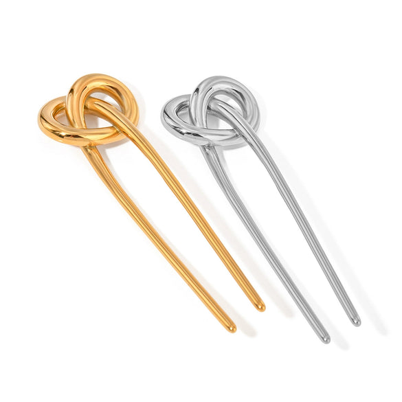 Wholesale Hairpin Stainless Steel Electroplated Geometric Light Luxury Jewelry