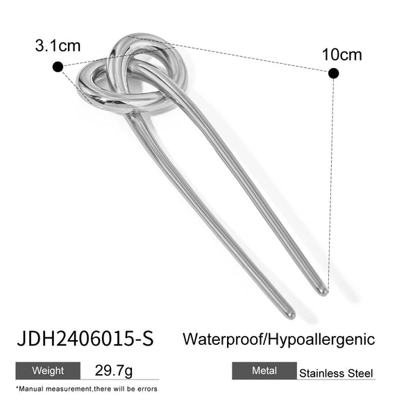 Wholesale Hairpin Stainless Steel Electroplated Geometric Light Luxury Jewelry