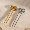 Wholesale Hairpin Stainless Steel Electroplated Geometric Light Luxury Jewelry