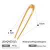 Wholesale Hairpin Stainless Steel 18K Gold Electroplated Geometric Light Luxury Jewelry