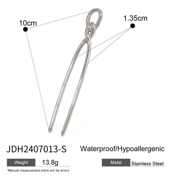 Wholesale Hairpin Stainless Steel 18K Gold Electroplated Geometric Light Luxury Jewelry