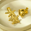Wholesale Hairpin Stainless Steel 18K Goldplated Starfish Heart Design