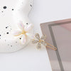 Wholesale Hairpin Zinc Alloy Cat's Eye Butterfly Crystal Flower Electroplating Design For Women