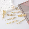 Wholesale Hairpin Zinc Alloy Cat's Eye Butterfly Crystal Flower Electroplating Design For Women