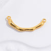 Wholesale Half Ring Elbow Pattern 925 Sterling Silver Handmade Diy Beaded Branch Ring With Pearl Double Hanging Electroplated