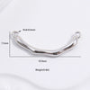 Wholesale Half Ring Elbow Pattern 925 Sterling Silver Handmade Diy Beaded Branch Ring With Pearl Double Hanging Electroplated