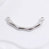 Wholesale Half Ring Elbow Pattern 925 Sterling Silver Handmade Diy Beaded Branch Ring With Pearl Double Hanging Electroplated