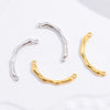 Wholesale Half Ring Elbow Pattern 925 Sterling Silver Handmade Diy Beaded Branch Ring With Pearl Double Hanging Electroplated
