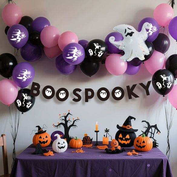 Wholesale Halloween Balloon Set Latex Round Decorative Balloons For Party Decoration