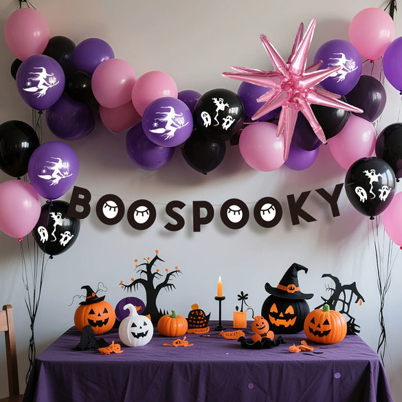 Wholesale Halloween Balloon Set Latex Round Decorative Balloons For Party Decoration