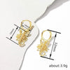 Wholesale Halloween Creative Scorpion Animal Geometric Copper Electroplated Earrings For Women