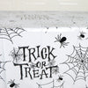 Wholesale Halloween Disposable Tablecloth In Black And White With Spider Web Pattern Made Of Plastic For Holiday Arrangement Decoration