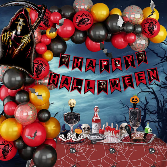 Wholesale Halloween Latex Balloon Suit Round Party Decoration Props For Atmosphere Layout