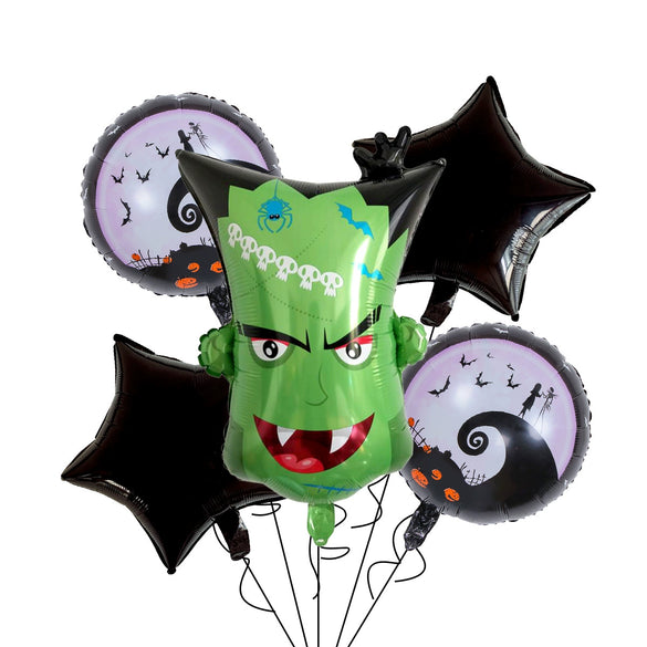 Wholesale Halloween Pumpkin Witch Shape Aluminum Film Foil Balloon For Party Decoration