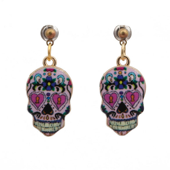 Wholesale Halloween Punk Skull Earrings Made Of Alloy With Cartoon Characters Design